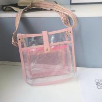 ราคา กระเป๋าสะพายข้าง PVC ทรงสี่เหลี่ยมเล็กสไตล์ Jelly ใส กระเป๋าสะพายข้างแบบลำลองสำหรับผู้หญิง กระเป๋าถือขนาดกลาง กระเป๋าสำหรับวันหยุดชายหาด (23145618498)