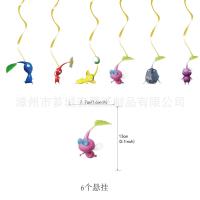 ราคา YT clu Pikmin theme kids birthday party decorations banner cake topper balloons swirls set supplies ulc TY (24496256308)