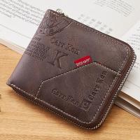 ราคา Wallet กระเป๋าสตางค์ผู้ชาย กระเป๋าสตางค์หนัง PU พร้อมซิป กระเป๋าสตางค์แบบลำลอง มีสไตล์ กระเป๋าใส่เงินแบบคลาสสิก ใส่บัตรได้หลายใบ Mens Wallets PU Leather Wallet with Zipper Casual Stylish Purse Classi 