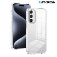 ราคา เคสโปร่งใส KEYSION สำหรับ Samsung A16 5G Soft TPU PC กันลื่นชัดเจนแบบ HD กันกระแทกเคส Galaxy โทรศัพท์ A04S A24 (24545157247)