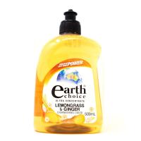 ราคา น้ำยาล้างจานสูตรเข้มข้นสมุนไพรตะไคร้และขิง ล้างจานชามสะอาดหมดจด ขวด 500มล เอิร์ธชอยส์ EARH CHOICE ULTRA CONCENTRATE LEMONGRASS GINGER DISHWASHING LIQUID500ML (19600570045)