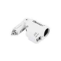 ราคา Olesson car charger ที่ชาร์จในรถ Power Ocean In Car Charger With Digital Display Dual USB พร้อมส่ง (22786291454)