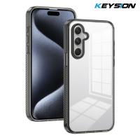 ราคา เคสโทรศัพท์โปร่งใส KEYSION สำหรับ Samsung A54 5G A34 A14 TPU PC เคส Galaxy โทรศัพท์กันกระแทกชัดเจนแบบ HD กันลื่น A54 A14 5G (24545891858)