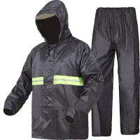 ราคา ชุดกันฝน มีฮูด พับเก็บได้ พับเป็น คอเสื้อได้ ที่ขอบฮูดมีพลาสติกใส ช่วยเรื่องการมองเห็น มีแถบเรืองแสง ทั้งด้านหน้าและด้านหลัง (23938373657)