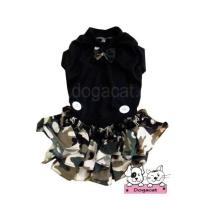 ราคา พร้อมส่ง Dogacat เสื้อสุนัข เสื้อหมา เสื้อแมว ชุดเดรสทหารสีเขียว Size1 8 (212490239)