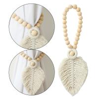 ราคา Zypplanet Macrame เชือกผูกด้านหลังลูกปัดสายรวบม่านสำหรับบำรุงรักษาหน้าต่างการตกแต่งบ้านบ้านไร่ (23582011232)