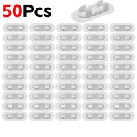 ราคา คลิปสายเคเบิล50ชิ้นสำหรับจัดสายเคเบิล3 6มม ตัวติดเองตัวยึดสายการจัดการสายไฟที่หนีบหูฟังแบบเรียบร้อยสำนักงานบ้านคลิปสาย (23411285488)