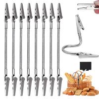 ราคา 12ชิ้นคลิปหนีบผมปากจระเข้อเนกประสงค์หัวคู่สายยางรูปภาพบัตรรูปภาพ DIY ที่ใส่กระดาษโน้ตอุปกรณ์สำนักงาน18 28ซม (24473583062)