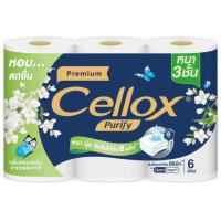 ราคา ทิชชู่ Cellox เซลล็อกซ์ พรีเมี่ยม พิวริฟาย หอมสดชื่น หนา 3ชั้น 6ม้วน กระดาษทิชชูม้วน (9208252253)