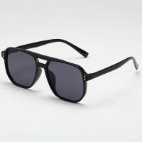 ราคา Sunglasses UV resistant internet famous retro double beam rice nail polarized sunglasses (23412791816)