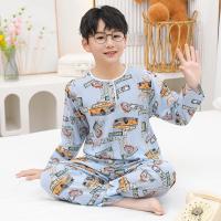 ราคา ชุดนอนเด็กผ้าสปัน เสื้อแขนยาว กางเกงขายาว กระดุมคอ พร้อมส่งจากไทย (24576002908)