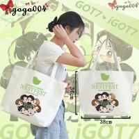 ราคา GOT7 Tote Bag ลูกนก IGOT7 กำลังเสริม ผมมาหาพวกคุณ กระเป๋าผ้าแคนวาสสะพายไหล่แบบลำลอง ความจุขนาดใหญ่ ใส่ของได้เยอะ 05 (24381584971)