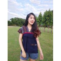 ราคา เสื้อพื้นเมือง เสื้อทรงกระเหรี่ยง เสื้อผ้าฝ้าย (10378812325)