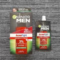 ราคา การ์นิเย่ เมน แอคโนไฟท์ ซูเปอร์ เซรั่ม เจล Garnier Men AcnoFight Super Serum Gel 7 ml x 6 (21890451922)