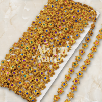 ราคา สังวาลย์ สังวาลย์ดอกไม้ 10 หลา แพ็ค 9 เมตร สังวาล ทับทิมประดับ ติดเพชร เพชรเส้น พลอยเส้น พลอยเทียม ทับทิมคละสี DIY (20245034719)