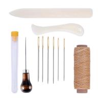 ราคา NIHAI 11 Leather Craft Bookbinding Kit Starter Tools Set Bone Folder Paper Creaser (8873023354)