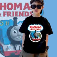 ราคา THOMAS Childrens Short Sleeves THOMAS and FRIENDS Trainเสื้อคอกลมแขนสั้นคอกลมผลิตจากผ้าคอตตอนทำความสะอาดง่าย 100 150CM เสื้อยืดพิมพ์คุณภาพสูง (23156331683)