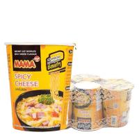ราคา มาม่าคัพ บะหมี่กึ่งสำเร็จรูป รสสไปซี่ชีส 63 กรัม x 6 ถ้วย MAMA Cup Spicy Cheese 63 g x 6 (23044332046)
