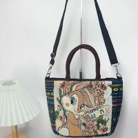 ราคา MZ2922 กระเป๋าสะพายผ้าทอ ถือได้สไตล์โบฮีเมียน ลายช้างสุดฮิต พร้อมส่งจากไทย (22605636592)