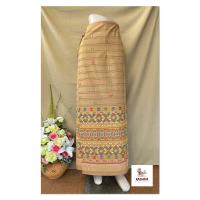 ราคา ผ้าถุงสำเร็จ ลายขวาง ผ้าถุงผ้าฝ้าย สีขาว สีฟ้า ผ้าถุงเชือกผูก ผ้าถุงใส่ไปวัด (14588154718)