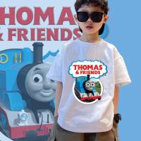 ราคา THOMAS Childrens Short Sleeves THOMAS and FRIENDS Trainเสื้อคอกลมแขนสั้นคอกลมผลิตจากผ้าคอตตอนทำความสะอาดง่าย 100 150CM เสื้อยืดพิมพ์คุณภาพสูง (23156331713)
