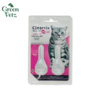 ราคา Cleartix 2 หลอด ยาหยดกำจัดเห็บหมัด หยอดเห็บหมัด สำหรับแมว (24462070916)