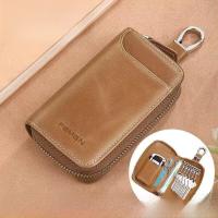 ราคา กระเป๋าใส่กุญแจหนังแท้ความจุขนาดใหญ่สำหรับผู้ชาย กระเป๋าใส่กุญแจรถยนต์แบบมีฟังก์ชันหลายอย่าง กระเป๋าใส่กุญแจแบบหนังวัว (24261152416)