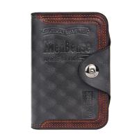 ราคา QNQN กระเป๋าสตางค์ผู้ชายสล็อตกระเป๋าสตางค์ใส่เหรียญกระเป๋าสตางค์ผู้ชายธุรกิจกระเป๋าสตางค์สามพับสไตล์วินเทจคุณภาพสูงสีน้ำตาลดำ (24022505905)