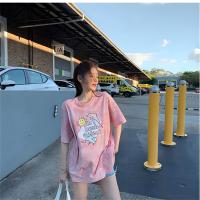 ราคา เสื้อยืดเเขนสั้น เสื้อยืดเเฟชั่น ลายปลาวาฬ โทนสีสวย ทรงหลวม 232281 (23711914638)