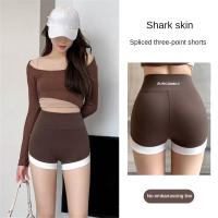 ราคา Summer Thin Yoga Shorts Gym Sports Shark Pants Non Rolled Edge Leggings Safety Trousers Hip Lifting And Shaping Pants Soft Comfortable Breathable Sports Shorts (24093199779)