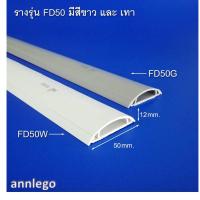 ราคา รางเก็บสายไฟ ทรงโค้ง หลังเต่า สีขาว สีเทา ยี่ห้อ PRI รุ่น FD PRI Type FD ยาว 1 เมตร (17243006335)