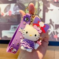 ราคา สวัสดีชุดคิตตี้ขึ้นไดอารี่ Sanrio พวงกุญแจตุ๊กตา Hello Kitty จี้น่ารักเครื่องประดับหญิง (23651309397)