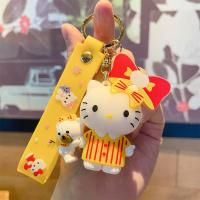 ราคา สวัสดีชุดคิตตี้ขึ้นไดอารี่ Sanrio พวงกุญแจตุ๊กตา Hello Kitty จี้น่ารักเครื่องประดับหญิง (23651309395)