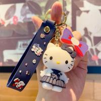 ราคา สวัสดีชุดคิตตี้ขึ้นไดอารี่ Sanrio พวงกุญแจตุ๊กตา Hello Kitty จี้น่ารักเครื่องประดับหญิง (23651309399)