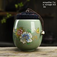 ราคา เซรามิค Puer ชากระป๋องจงซีกล่องชาชาภาชนะเก็บรักษาโถใบชาเครื่องลายครามเดฮวาแฮนด์เมด (20560020170)