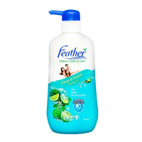 ราคา Feather แฟซ่า เนเจอร์ คลีน แอนด์ แคร์ แชมพูสระผม ขวดปั้ม 480 มล (24007101003)