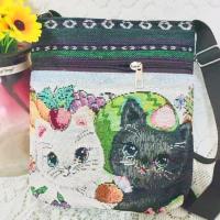 ราคา Belfoyer กระเป๋าสะพายเย็บปักถักร้อยสไตล์ชาติพันธุ์กระเป๋าสะพายเลดี้ทอกระเป๋าผ้าใบปักลายดอกทานตะวันกระเป๋าโทรศัพท์น่ารัก (23251089535)