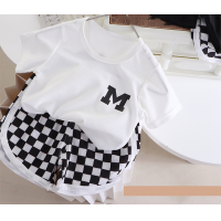 ราคา ชุดเเฟชั่นเด็กหญิง เสื้อคอกลม ตัวเอ็ม กางเกงลายสก๊อต ผ้านิ่ม ชุดลำลองเด็ก ไซส์80 120 Girls fashion set Hippobaby (23848720077)