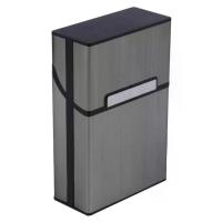 ราคา แบบพกพาอลูมิเนียมกรณีบุหรี่ปกติ King ขนาดพลาสติกซิการ์ยาสูบผู้ถือกล่องคอนเทนเนอร์อุปกรณ์สูบบุหรี่ (23299950176)