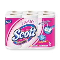 ราคา Scott Compact Towel x 6 Rolls สก๊อตต์ คอมแพค ทาวเวล กระดาษอเนกประสงค์ แพ็ค 6 ม้วน (14802446522)