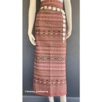 ราคา พร้อมส่ง ผ้าถุงผ้าฝ้ายพิมพ์ลายสีกะปิ ผ้าซิ่นล้านนาสำเร็จ มีเชือกผูกพร้อมใส่ (23726179328)