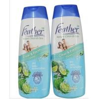 ราคา แชมพู Feather แฟซ่า Nature clean care ปริมาณ 340 มล (24612586837)