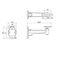 ราคา ขายึดกล้องวงจรปิดติดผนัง ขาตั้งกล้องรักษาความปลอดภัย ขากล้องติดผนัง ขาตั้งอลูมิเนียม ขายึดกล้องCCTV (22493840218)