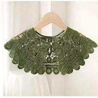 ราคา ผ้าพันคอแบบโปร่งลายลูกไม้สไตล์เกาหลีสำหรับผู้หญิง ปกเสื้อปลอม เสื้อคลุมไหล่แบบทันสมัย แฟชั่นฤดูร้อน ปกป้องแสงแดด ตกแต่งด้วยลูกไม้ (22334336262)