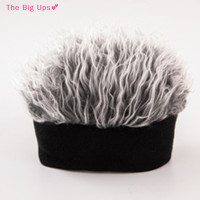 ราคา The Big Ups หมวกวิกผมผู้ชายหมวกวิกผมทรงสั้นมีกระบังหน้ากันแดดหมวกวิกผมย้อนยุคหมวกลำลองปรับได้หมวกสั้น (21947427860)