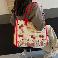 ราคา กระเป๋าผ้าใบทรงสี่เหลี่ยมจัตุรัสสำหรับใส่หนังสือขนาดใหญ่สำหรับนักเรียน กระเป๋าสะพายไหล่ข้างเดียวแบบลำลองสำหรับผู้หญิง กระเป๋าสะพายข้างแบบลำลอง (24187128701)
