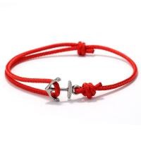 ราคา เกรด A 2 มม String Lucky Red สร้อยข้อมือผู้ชายสแตนเลสสตีล Nautical Anchor สร้อยข้อมือกีฬากลางแจ้งขี่จักรยานอุปกรณ์เสริม (24054540937)