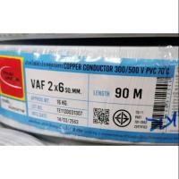 ราคา ตัดแบ่งขาย สายไฟ VAF 2X6 ไทยยูเนี่ยน มีมอก (20125995544)