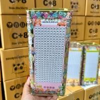 ราคา กระปุกออมสินปี๊บ รุ่นทรงกล่อง ขนาด 10 23 CM ตารางออม 6000 บาท พร้อมสติกเกอร์และซองกันชื้น (23974021211)