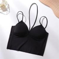 ราคา YIFAFA สายเดี่ยวที่ทำจากผ้าไหมผู้หญิงพร้อมแผ่นหน้าอกกางเกงชั้นในไร้รอยต่อส่วนบนเสื้อเอวลอย Delivery 2 3 days (24285181567)
